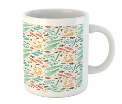 Beach Accessories and Shells Mug