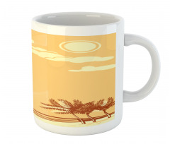 Retro Seaside Palm Trees Mug