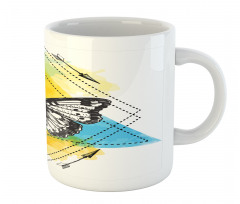 Geometric Butterfly Form Mug