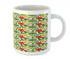 Cheerful Hibiscus Butterfly Mug