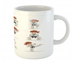 Martial Arts Boy Cartoon Mug