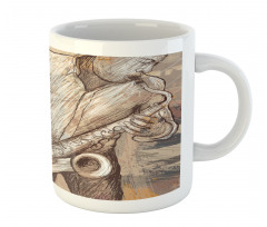 Jazz Musician on Street Mug