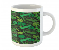 Various Leaf Silhouettes Mug