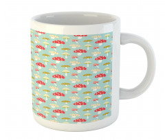 Cartoon Style Polka Dotted Mug