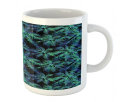 Leaves Dark Background Mug