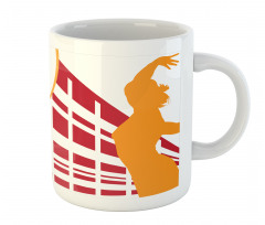 Summer Tones Lady Player Mug