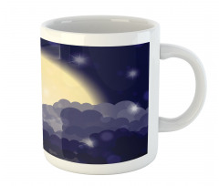 Cloudy Sky View at Night Mug