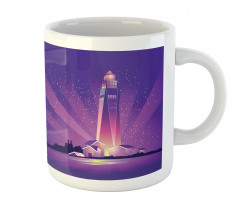 Lighthouse Under Night Mug