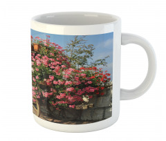 Old Wagon with Flowers Mug