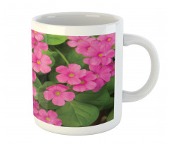 Pinkish Flower and Leaves Mug