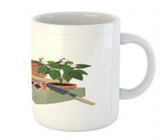 Flowers and Garden Tools Mug