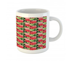 Victorian Flowers Leaves Mug