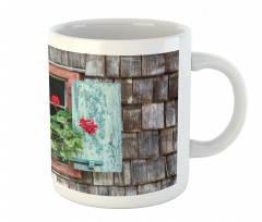 Flowers on Rural Window Mug