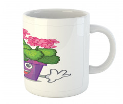 Flower Pot Smiling Art Mug