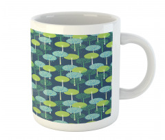 Abstract Round Motif Graphic Mug