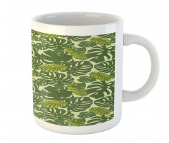 Exotic Forest Monstera Leaf Mug