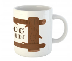 Wooden Square Frame Art Mug