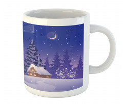 Cabin Covered with Snow Mug