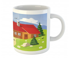 Chalet Image in Mountain Mug