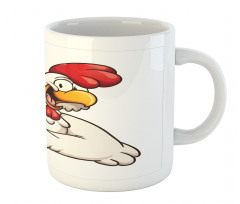 Joyous Cartoon Style Chicken Mug