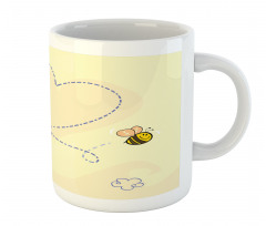 Buzzing Flies Heart Shape Mug