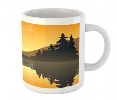 Calm Waters Hills Forest Mug