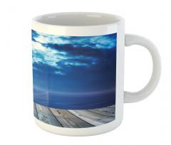 Cloudy View from a Deck Mug