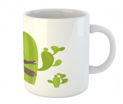 Lazy Hugging Cactus Mug