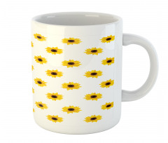Sunflower Pattern Nature Mug