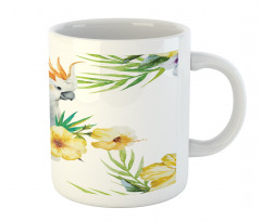 Hibiscus with Wild Birds Mug