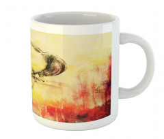 Vintage Grunge Parrot Mug