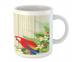 Flowers Parrot Mug