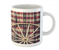 Antique American Flag Mug