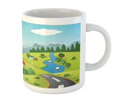 Cartoon Style Sky Mug