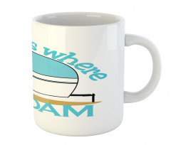 Van Adventure Wheel Motif Mug