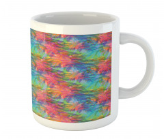 Abstract Toned Summer Palms Mug