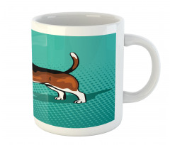 Halftone Dog Breed Graphic Mug