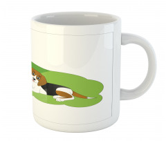 Dog House Bone Grass Graphic Mug