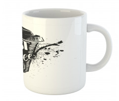 Black White Cup Mug