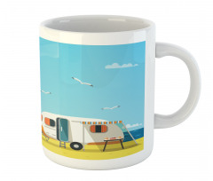 Coastline Clouds Scenery Mug