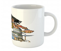 Wild Rock Musician Tattoos Mug