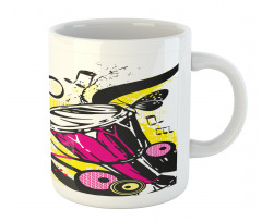 Retro Musical Abstract Art Mug