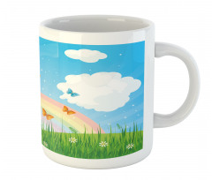 Meadow Butterfly Rainbow Mug