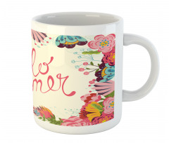 Hello Summer Garden Art Mug