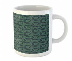 Island Plants Stripy Elements Mug