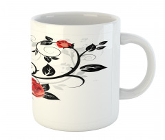 Swirling Roses Garden Mug