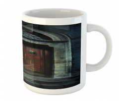 Antique Wooden Door Mug