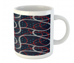 Polka Dots Ropes Graphic Mug