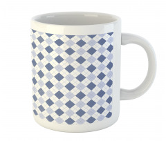 Diagonal Rhombus Borders Mug