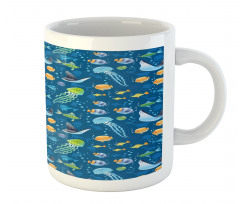 Fish Turtle Nautical Mug